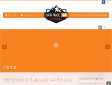 Tablet Screenshot of latitude44fitness.com